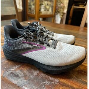 Brooks Launch 10 Womens Running Shoes Grey Black Purple 1203981B085 Size 9.5 B